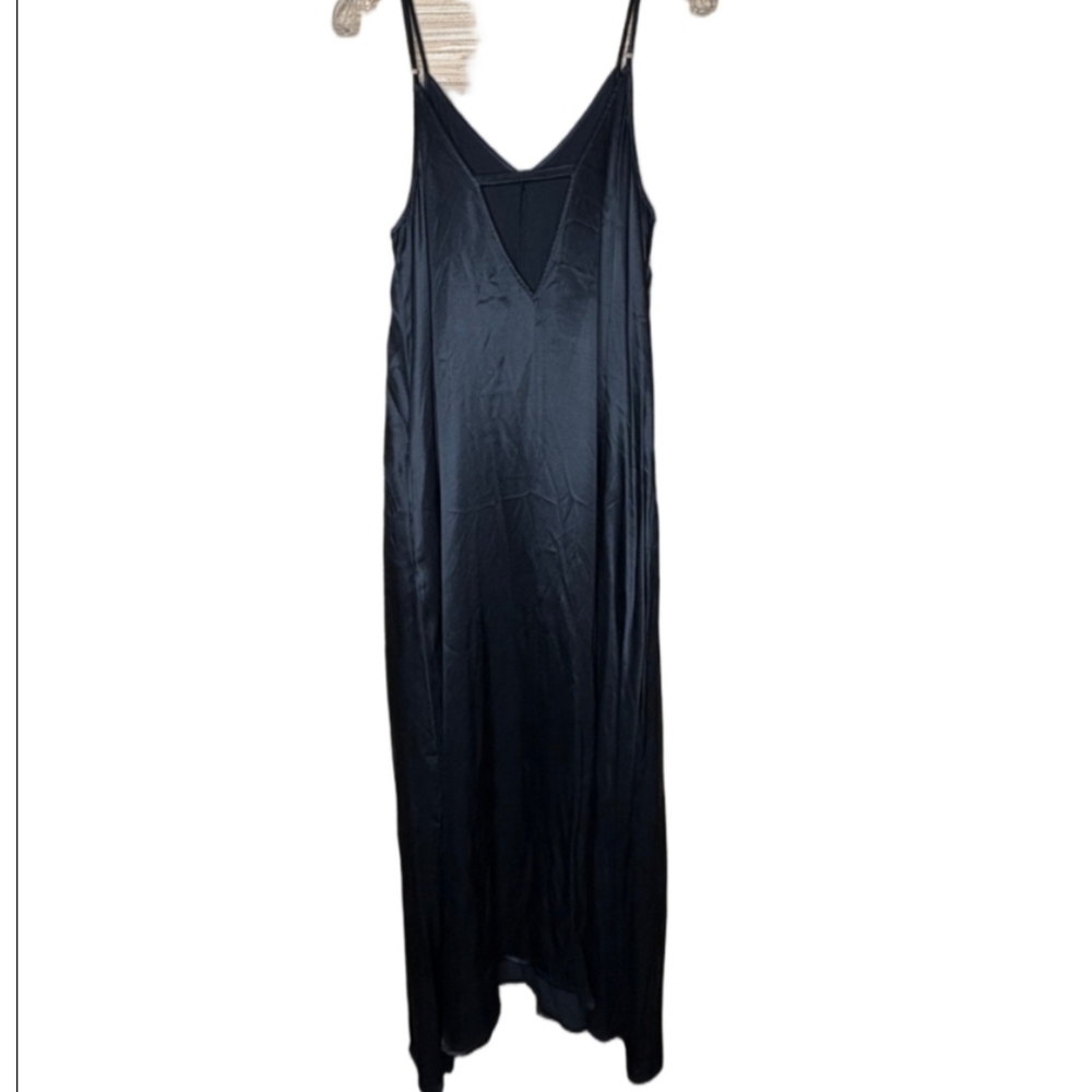 Favorite Daughter Classic Black Maxi Slip Dress Size Medium - Picture 6 of 14